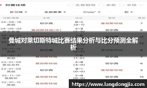 曼城对莱切斯特城比赛结果分析与比分预测全解析